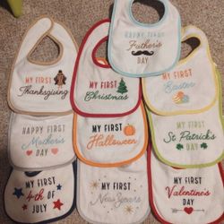 10 Pack Baby Bibs
