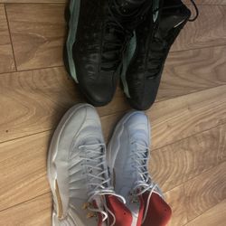 Jordan 12s Fiba And Jordan 13s Island Green