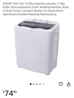 Twin tub portable washer