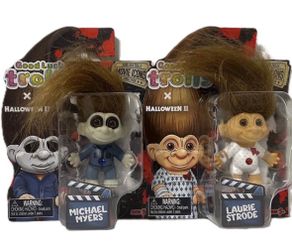 Good Luck Trolls Michael Myers & Laurie Strode Halloween II Troll Dolls Set of 2