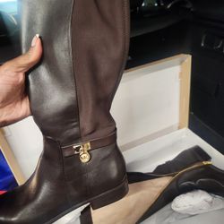 Michael Kors Chocolate Brown Riding Boots