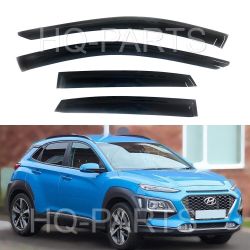 For 18-24 Hyundai Kona Smoke Window Visor OBO
