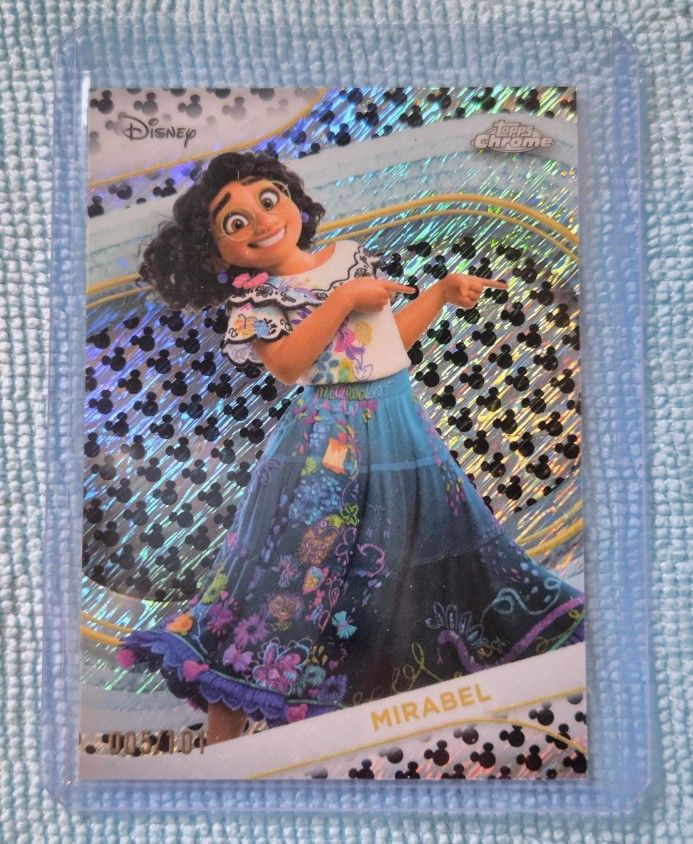 2025 Topps Chrome Disney Mirabel SP Mickey Mouse Refractor 005/101