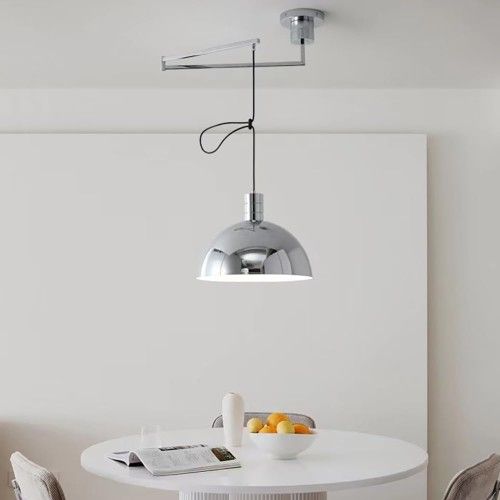 Chrome Dome Pendant Light Fixture – B20