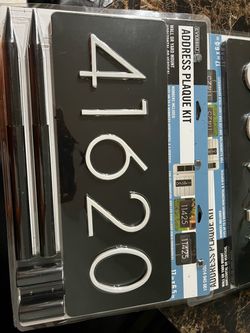 Everbilt Address Plaque Kit 17x6.5 in