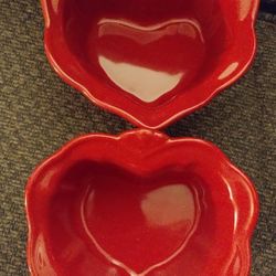 Princess House Pavilion Heart Ramekins 