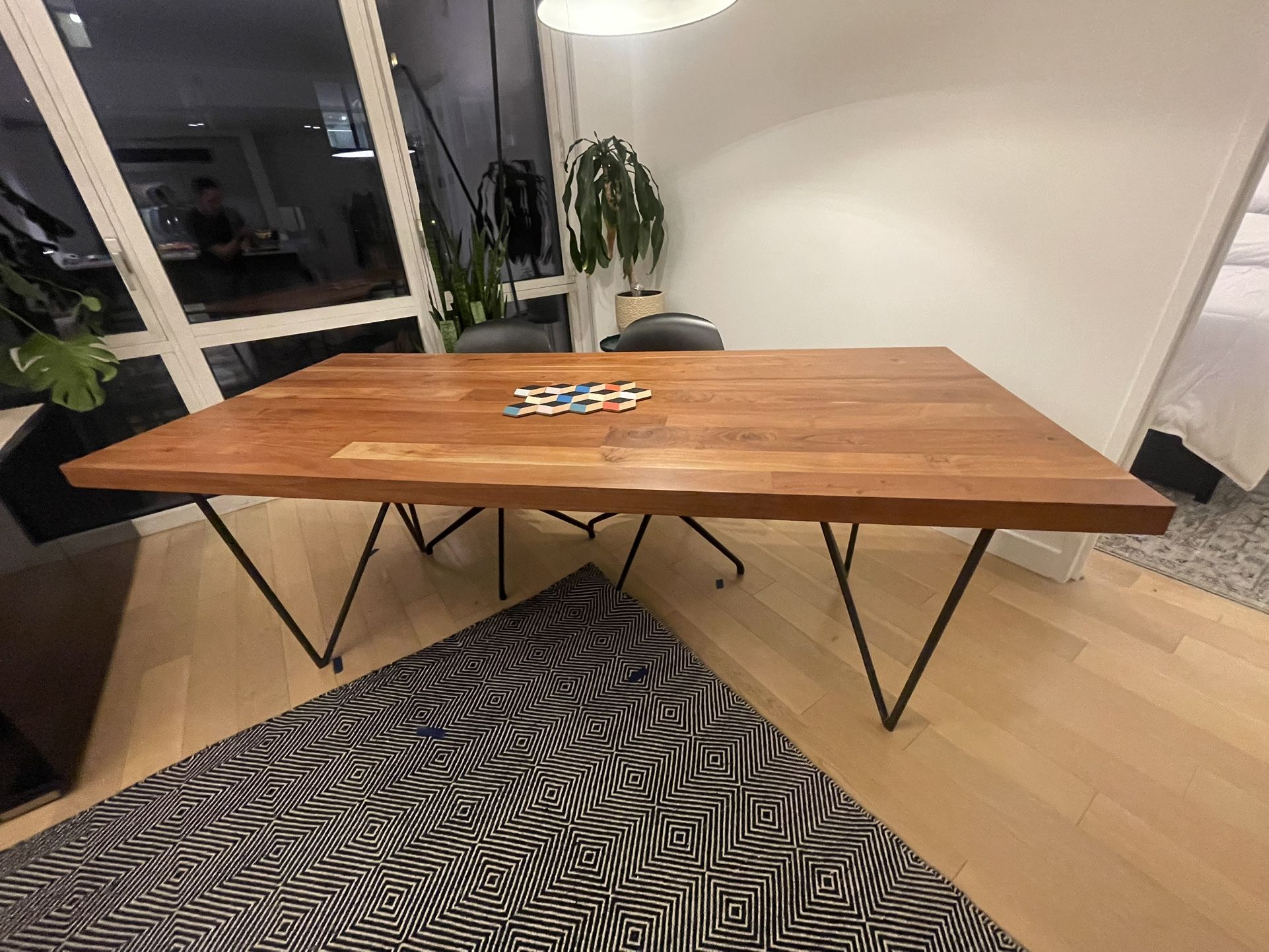 CB2 Dylan Medium Acacia Dining Table