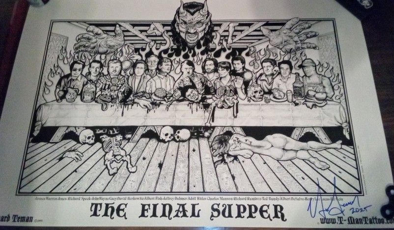 XL "THE FINAL SUPPER" SIGNED- HOWARD TEMAN