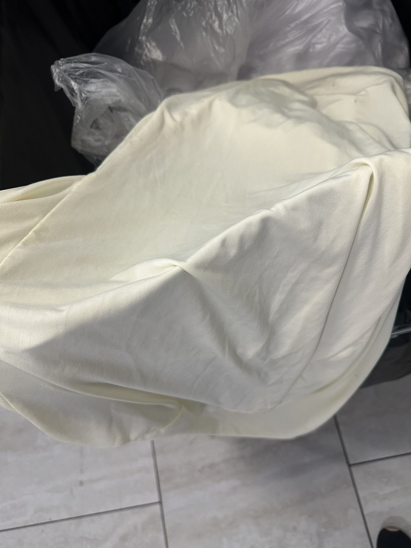 Spandex Ivory Beige chair Covers 40
