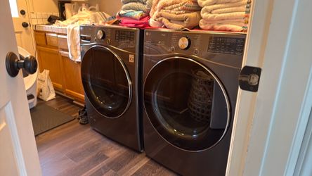 LG ThinQ Front Load Washer & Dryer Set