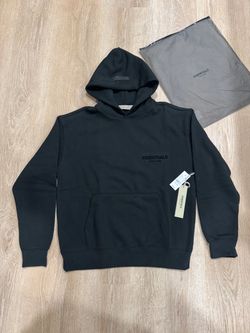 Black essential hoodie size small