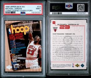 1998 Upper Deck Michael Jordan Living Legend Cover Story #C4 PSA 9
