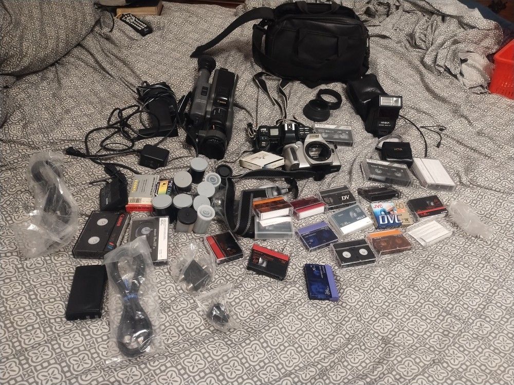 Cameras. Lentes .Rollos .Video Camara  etc