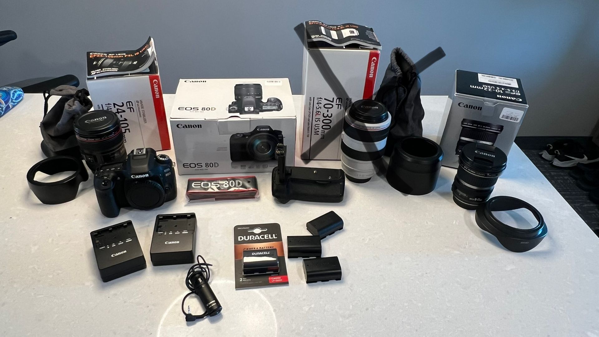 Canon 80D Camera Package with Backpack Camera Bag or Buy Lens Separately.