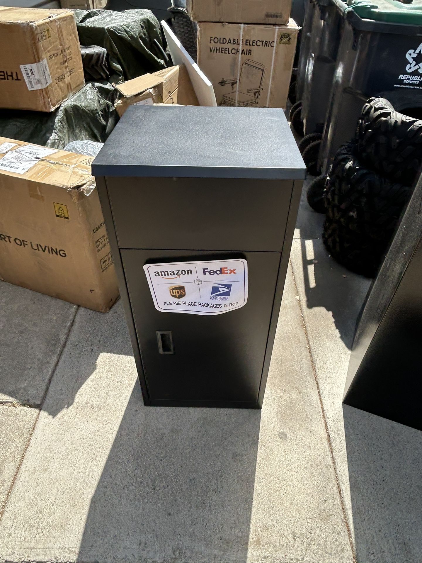 Brand New Metal Drop Safe For $120