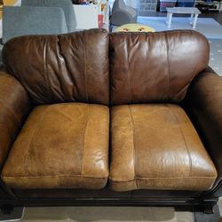Leather Couch And Loveseat