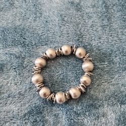 Silver Beaded Braclet