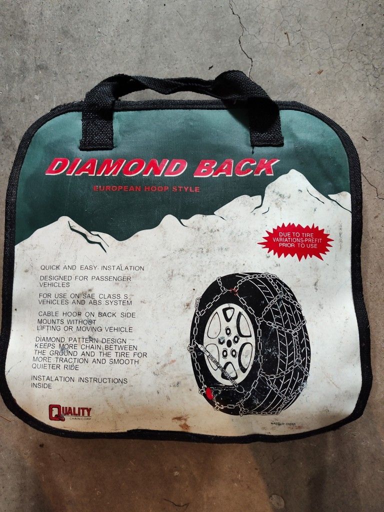 Tire chains, Diamond Back, Quality Chain Corp.