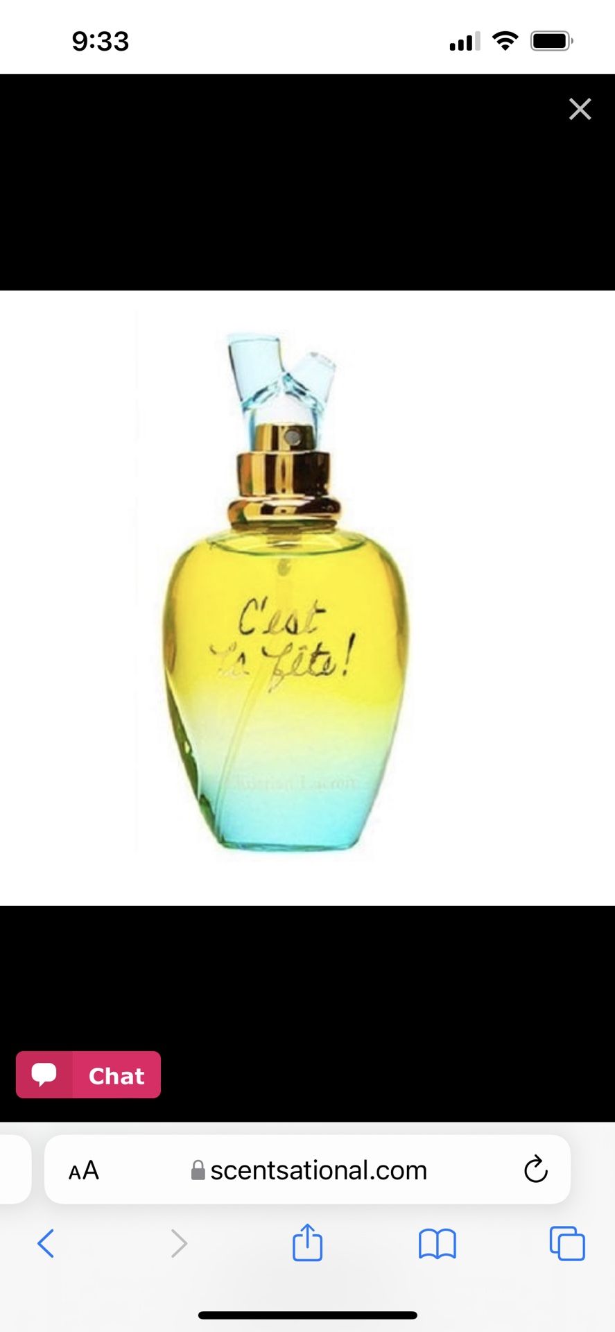 New In Box Christian LaCroix Perfume
