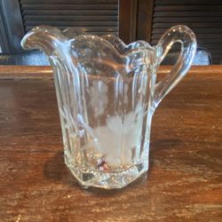 Vintage Cut Glass Creamer