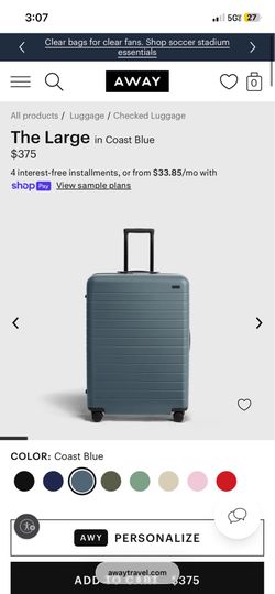 Away - Large luggage coastal Blue