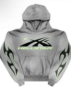 hellstar hoodie sizes medium, large