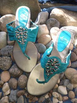 Impo Rusk Teal Thong Sandal