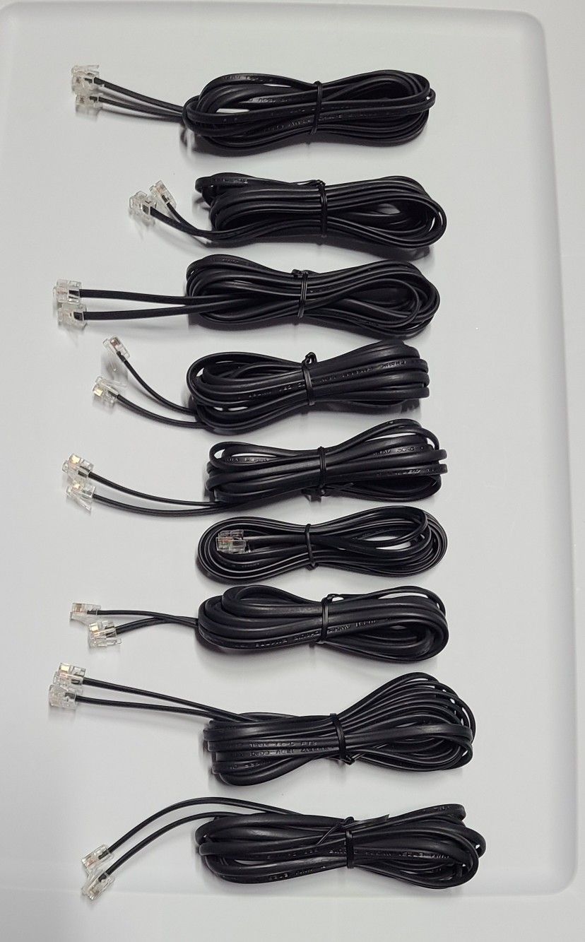 Fax Line Cables LOT Of 9