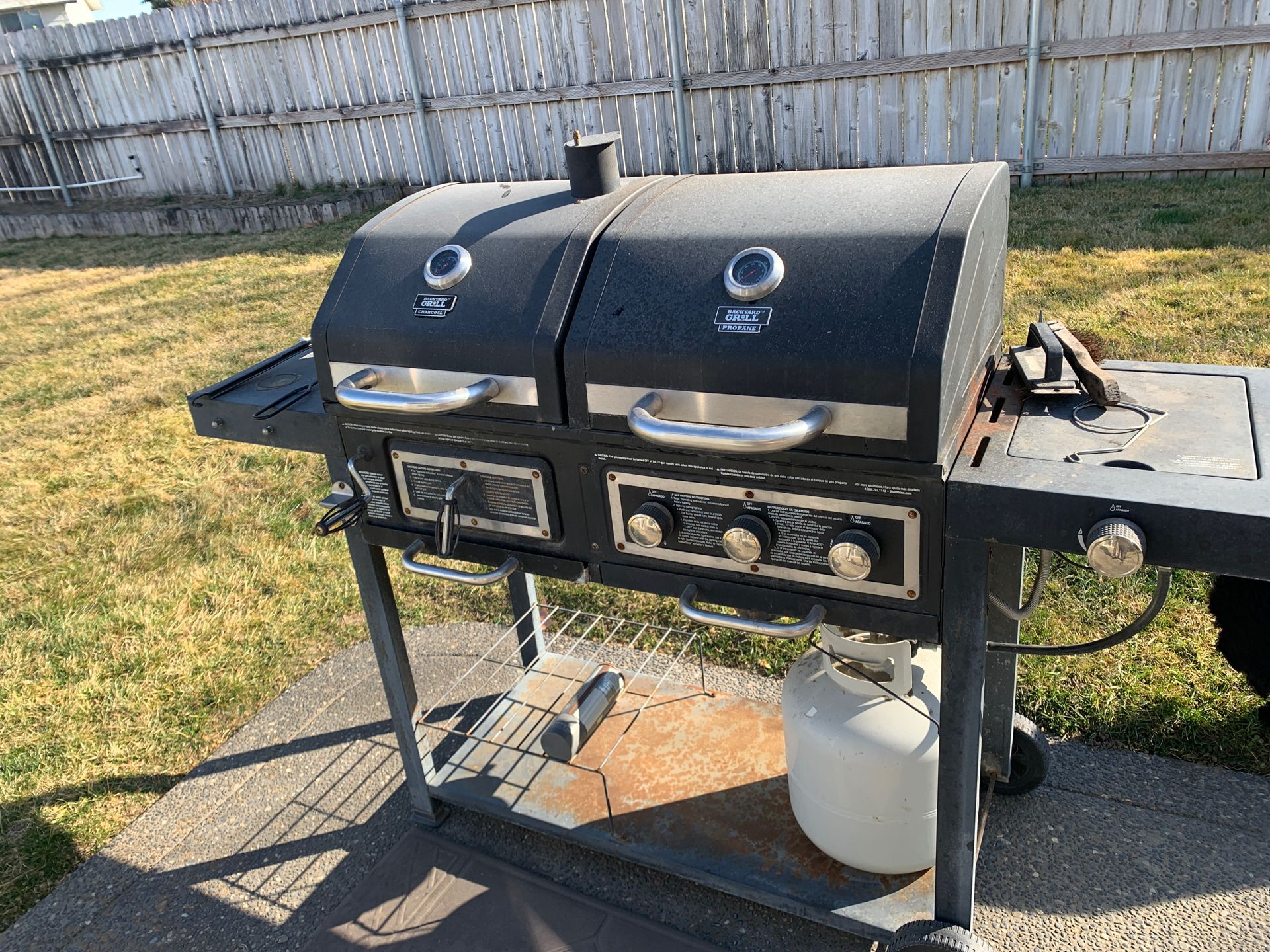 Gas & charcoal grill