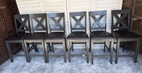 Chairs tall 6 all for $55 details in the photos