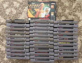 Super nintendo games 15 each