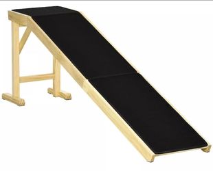 Paw Hut - 74"x16"x25" Dog Ramp for Bed with Non-Slip Carpet