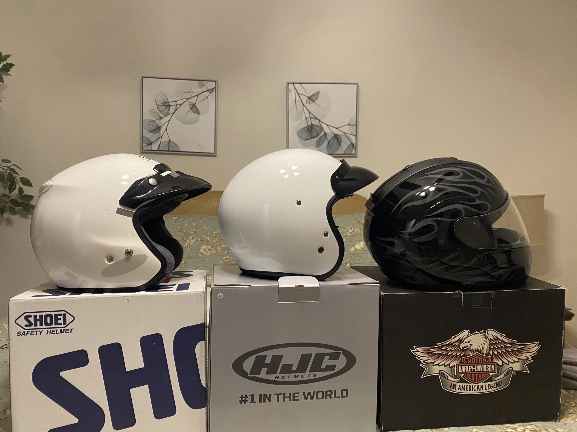 Motorcycle HELMETS - Shoei, Harley Davidson, HJC