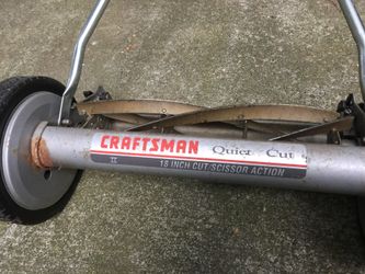 Craftsman quiet cut 18 inch Cut Scissor Action Reel Mower for Sale