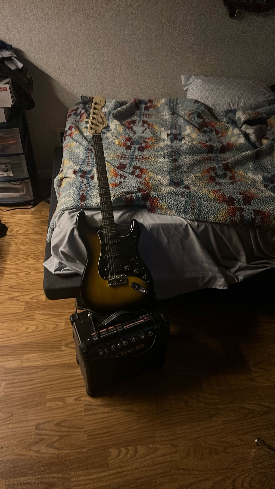 Amp and guitar