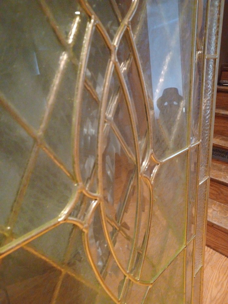 Brand New Clear Stained Glass Panels
