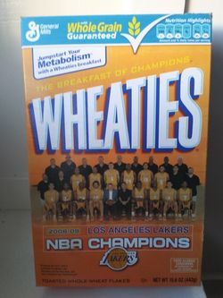 Wheaties Los Angeles Lakers 2008- 2009 Championship