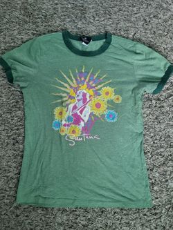 Women's 2006 Santana Green Short Sleeve Shirt Size Large