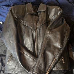 Leather Biker Jacket 