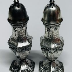 Vintage Silver Plated Salt & Pepper Shakers