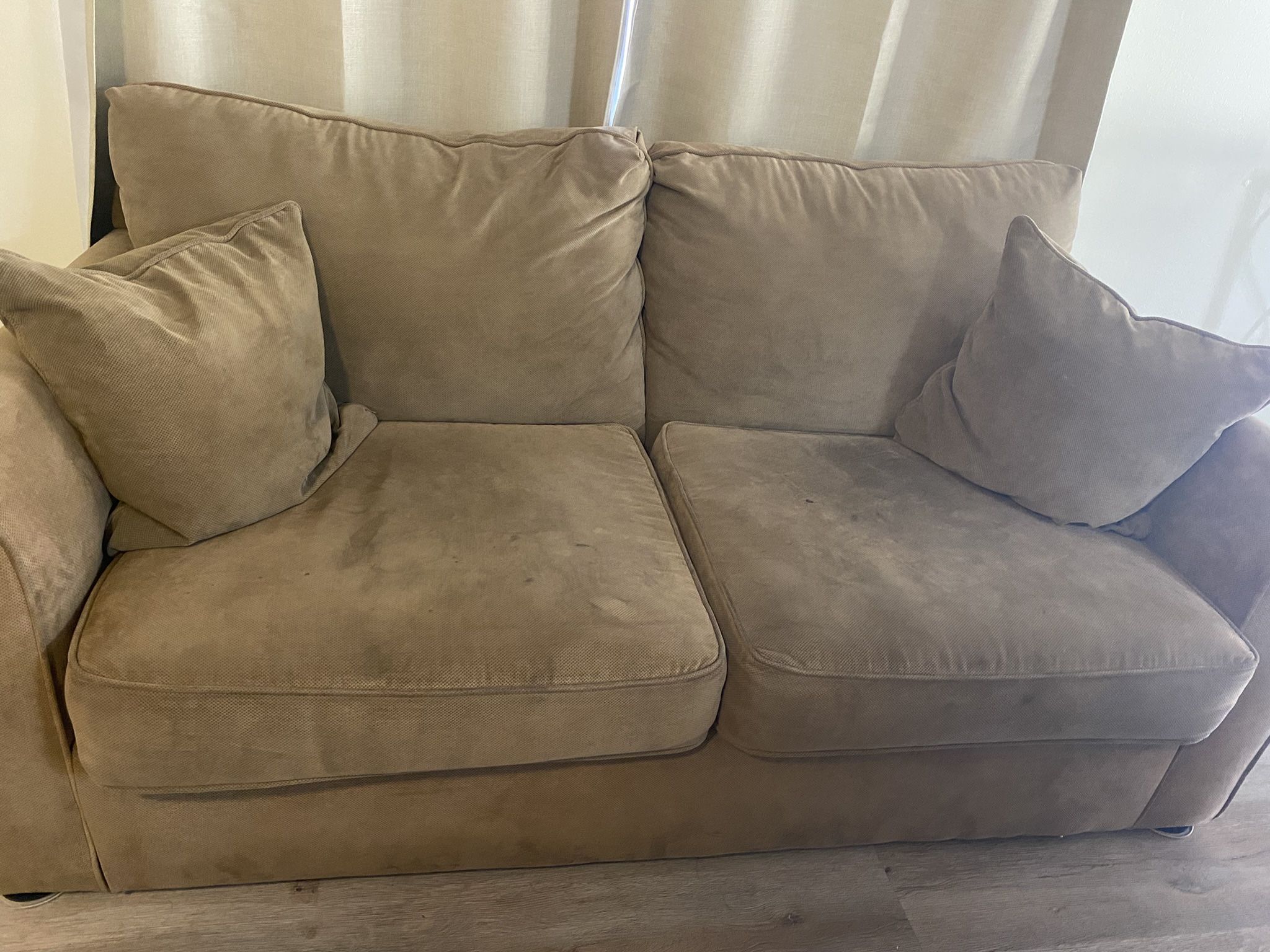 City Furniture Sleeper Sofa — Full-Size Pull-Out Bed, Good Condition