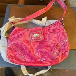 Y2K Pink Snake Skin Handbag 