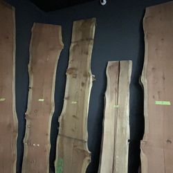 Live Edge Redwood Slabs - Roughly 24” Width