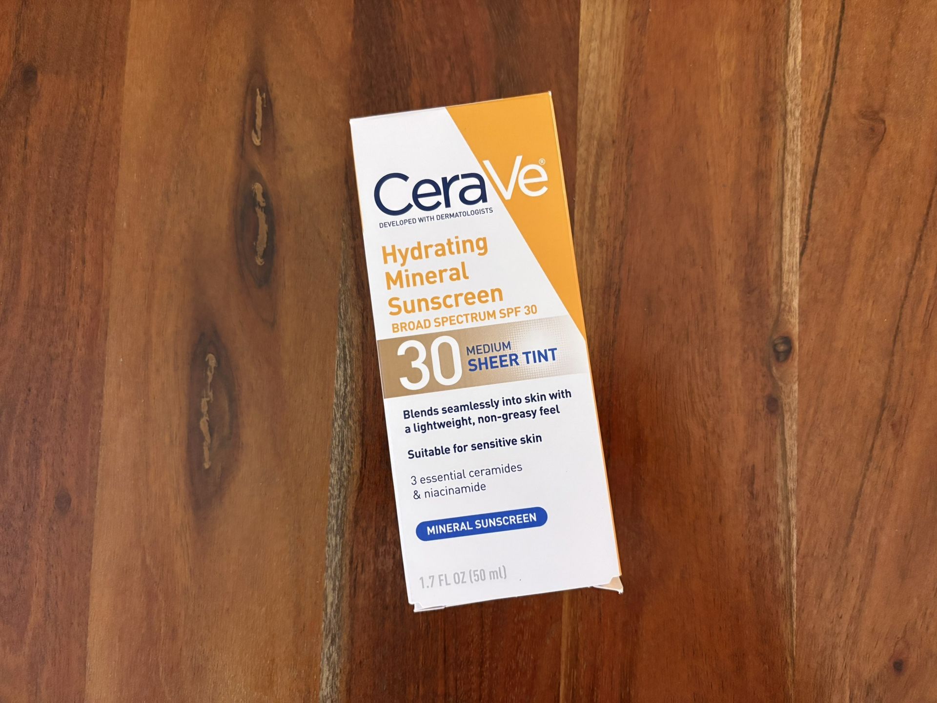 $15 for (1) CeraVe Hydrating Mineral Sunscreen (30 Medium Sheer Tint)