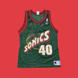 VTG 90s Seattle Sonics Shawn Kemp Jersey