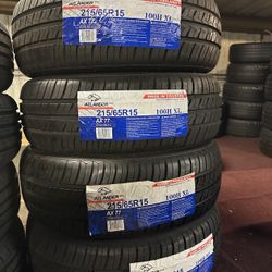 215/65/15 New Atlander Set of Tires installed and balancing included