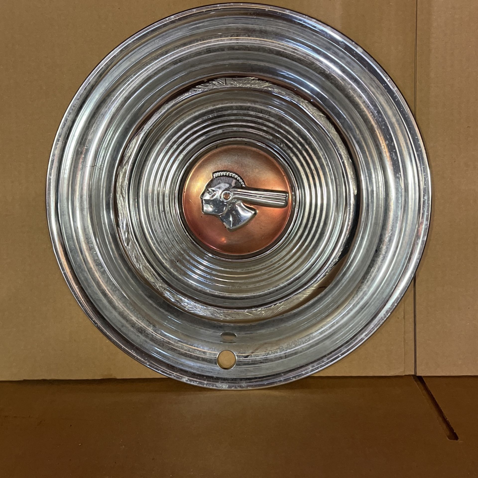 1950's Pontiac "CHIEF" Hubcap (Wheel Cover) Indian (Native American)