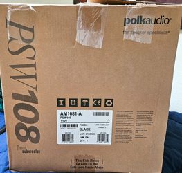 Polk 10in Subwoofer (Model PSW 108)
