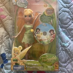 Disney Tink's Fairygolds Garden Walmart Exclusive NEW W/DVD Tinker Bell Rare
