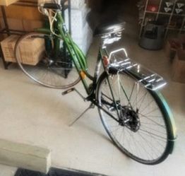 Vintage 1970s Sears 10-Speed Cruiser Bicycle – Made in France – Green Comfort Bike